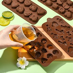 4шт 4 стиля шоколада силиконовая форма своими руками&nbsp;DIY-CJ0006-33