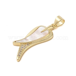 Латунные микропаве прозрачные подвески с фианитом KK-I712-44G