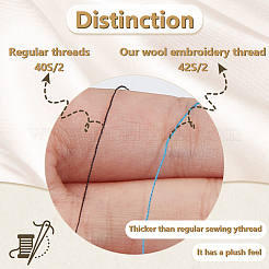 Нитки для вышивания из шерсти и акриловых волокон DIY-WH0558-29D