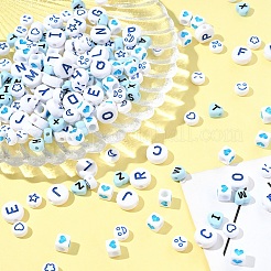 200 шт. Непрозрачные акриловые бусины MACR-FS0001-90