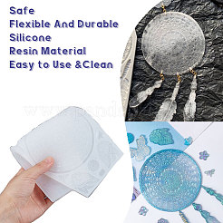 Изготовление подвесок из плетеной сети/паутины своими руками DIY-SC0001-12