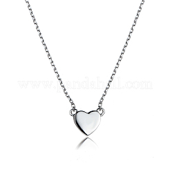 Комплекты браслетов и подвесок из стерлингового серебра с сердечками OM0839-3