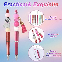 10шт шариковая ручка из АБС-пластика и железа&nbsp;AJEW-FS0001-41E