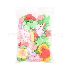 25шт 5 стиля непрозрачные кабошоны из смолы&nbsp;RESI-FS0001-97