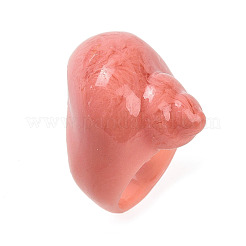 Кольца из смолы для женщин RJEW-G356-01B