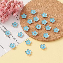 Подвески из эмалевого сплава с покрытием из легкого золота&nbsp;ENAM-YW0002-20C