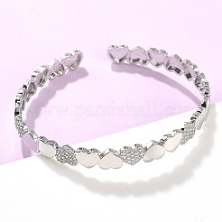 Латунь микро проложить Цирконом браслеты&nbsp;BJEW-C144-02P