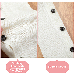 Носки из акрилового волокна с пуговицами&nbsp;AJEW-WH20080-20A