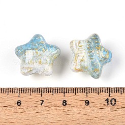 Прозрачные смоляные эмалевые бусины RESI-N043-02C