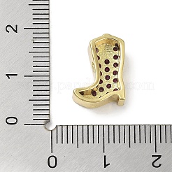 Покрытие стойки латунь микро паве фиолетовые бусины из кубического циркония KK-R163-11G