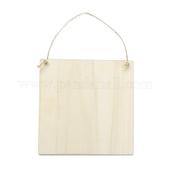 Доска плотности темы Ид деревянная настенная подвеска дверная табличка с орнаментом&nbsp;HJEW-C004-01G