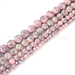 4 нити 4 нити синтетических бирюзовых бусин TURQ-CW0001-01C