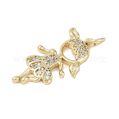 Подвеска из латуни с микропаве из кубического циркония KK-H509-28G