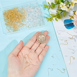 300 шт. 2 цвета латунные крючки для серег&nbsp;KK-SP0001-36