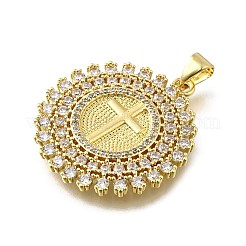 Латунные микро проложить кубического циркония подвески&nbsp;KK-Q066-25G