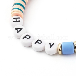 Наборы браслетов из полимерной глины ручной работы BJEW-JB06353-02