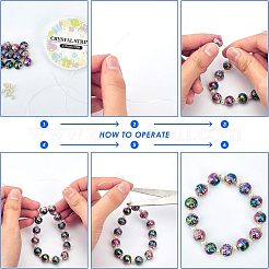 Гальванические бусины из натуральной лавы G-NB0001-43