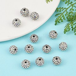Бусины из сплава и страза RB-A034-10mm-A28P