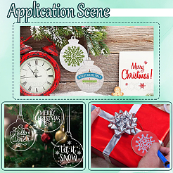 30шт прозрачные акриловые большие подвески&nbsp;MACR-SC0001-74