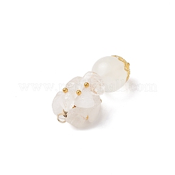 3 шт. 3 круглых подвески из вишневого кварцевого стекла&nbsp;PALLOY-JF04288