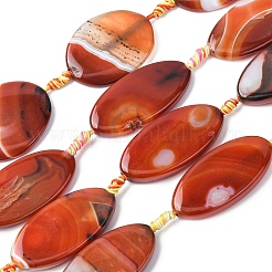 Натуральные полосатые агатовые бусы&nbsp;G-P605-F01-01