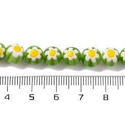 Ручной работы millefiori стеклянные бусины нитки LAMP-G164-05M