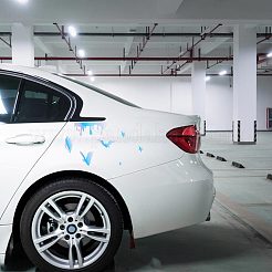 3 лист 3 стиля Хэллоуин лазерные ПВХ водонепроницаемые наклейки на машину DIY-GF0007-24