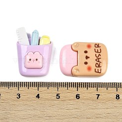 Школьные принадлежности тема смоляные кабошоны RESI-H166-21