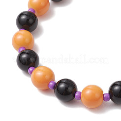 Тематика Хэллоуина: расписанное стекло BJEW-MZ00188-01