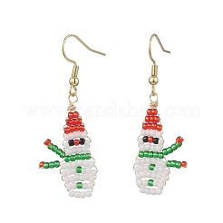 2 пара сережек-подвесок из круглого бисера Toho EJEW-MZ00566