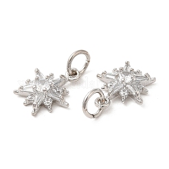 Покрытие стойки латунь микропаве прозрачные кубические циркониевые подвески KK-Z026-06P