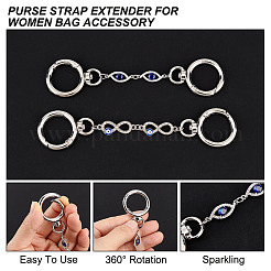 1 комплект эмалевых звеньев для удлинителей ремней для сумок от сглаза&nbsp;FIND-AR0003-58