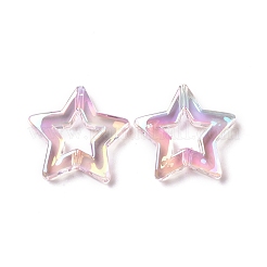 УФ-покрытие радужными переливающимися акриловыми бусинами PACR-H001-07