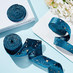 6м 3 стиля двухсторонние звездочки с золотым тиснением фланелевые ленты для шитья OCOR-GO0001-13B