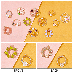 Подвески из сплава эмали 24шт 12 стиля&nbsp;ENAM-PH0001-89