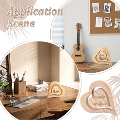 Сердце незавершенное деревянное украшение&nbsp;DIY-WH0888-465