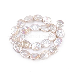 Нити натуральных бусинок из зернистого жемчуга кеши в стиле барокко PEAR-S022-B