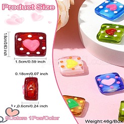 9шт 9 цвета бусины лэмпворк ручной работы&nbsp;LAMP-CJ0002-05