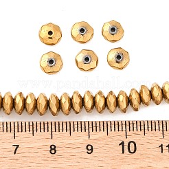 Гальванизировать немагнитных синтетический гематит бисер пряди&nbsp;X-G-J160-D-02