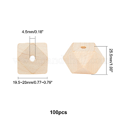 Природных шарики древесины WOOD-PH0001-10B