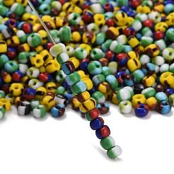 6/0 непрозрачные цвета просачиваться стеклянные бусины SEED-M006-M