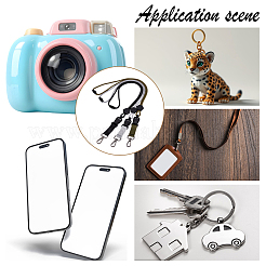 3 шт. двухцветные полиэстеровые ремешки для крепления визитных карточек на шею&nbsp;AJEW-NB0008-20