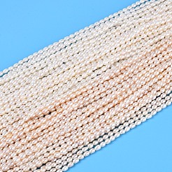 Нити из натурального культивированного пресноводного жемчуга PEAR-N024-03-2AB-01