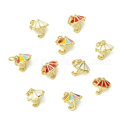 9шт 3 цвета латунные эмалевые подвески&nbsp;KK-CJ0014-16