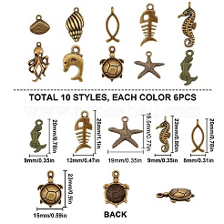 Сплавочные подвески тибетского стиля TIBEP-SC0001-40AB