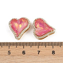 Кулоны из латуни с прозрачным фианитом KK-L240-04G