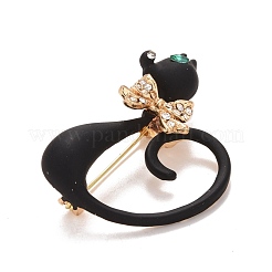 Значок кота из горного хрусталя JEWB-E013-07G