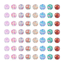 240шт 8 цвета прозрачные окрашенные стеклянные бусины для выпечки GLAA-TA0001-18