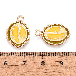 Подвески с эмалью из фруктового сплава&nbsp;ENAM-T022-32H