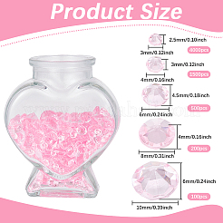 6300 шт. акриловые стразы с заостренной задней частью кабошоны&nbsp;GACR-SP0001-03E